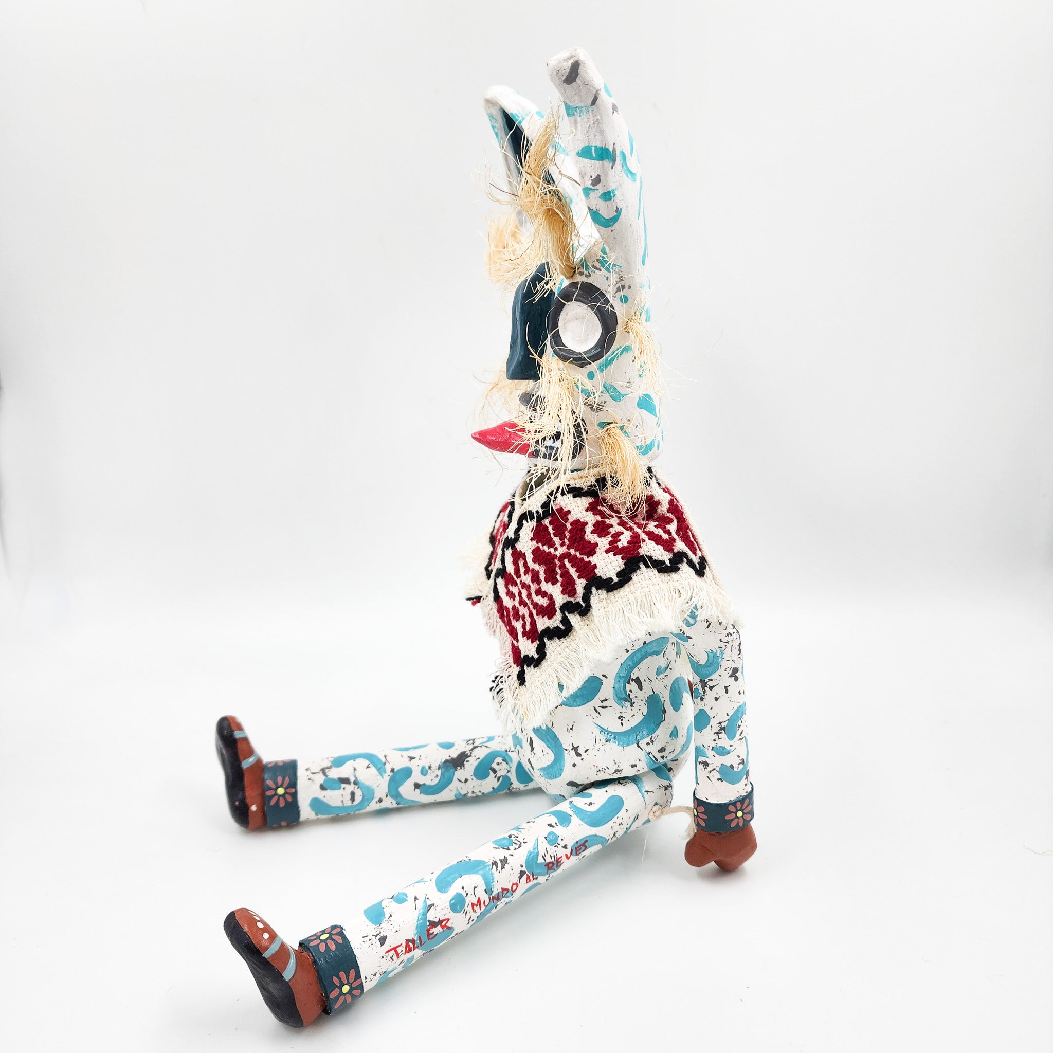 Tecuán blanco articulado de cartón