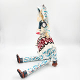 Tecuán blanco articulado de cartón