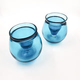Chiller Tequila Glasses - Set of 2 Hand-Blown Glass Shot Glasses