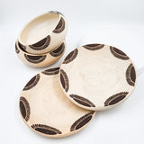 Set 1 plato + 1 bowl de barro