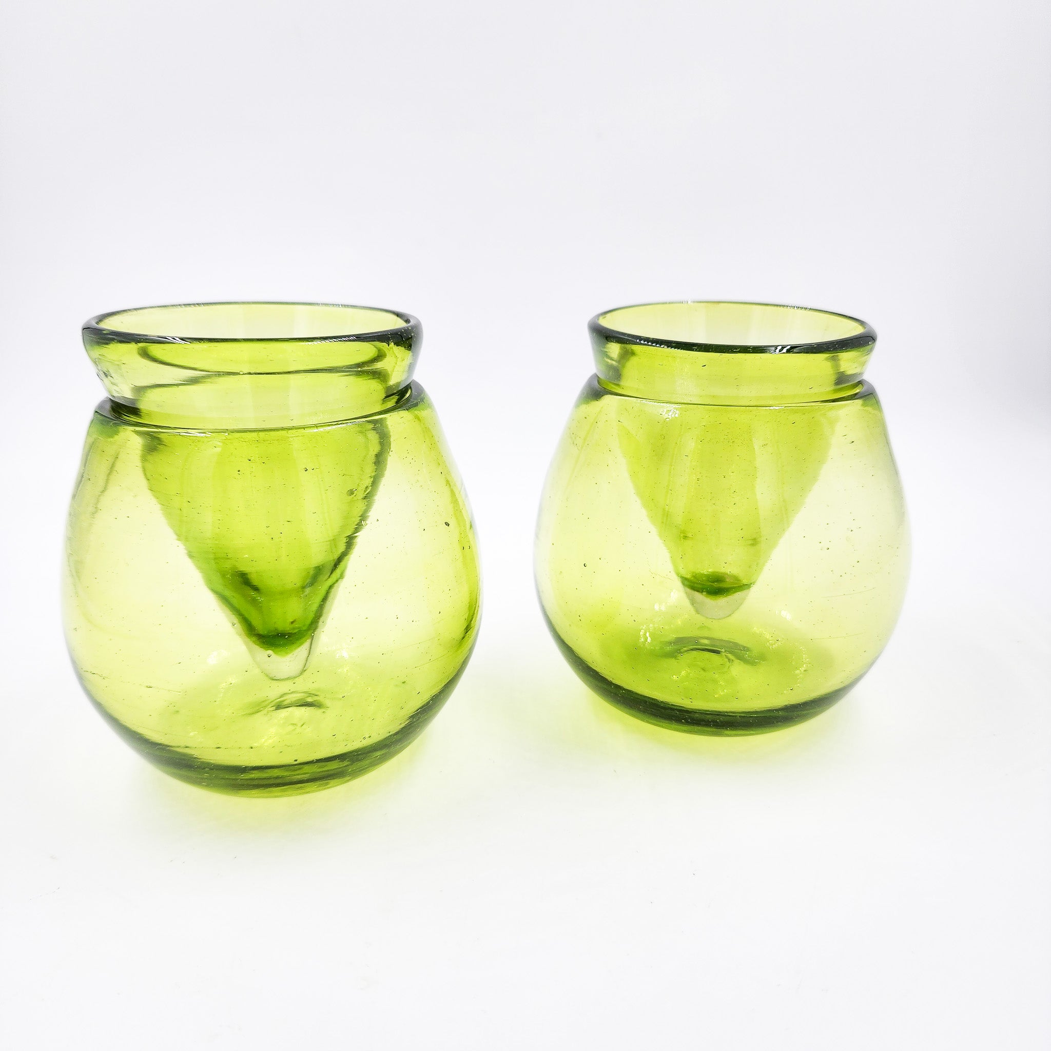 Tequilero enfriador - Set de 2 vasos de vidrio soplado