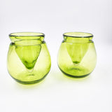 Tequilero enfriador - Set de 2 vasos de vidrio soplado