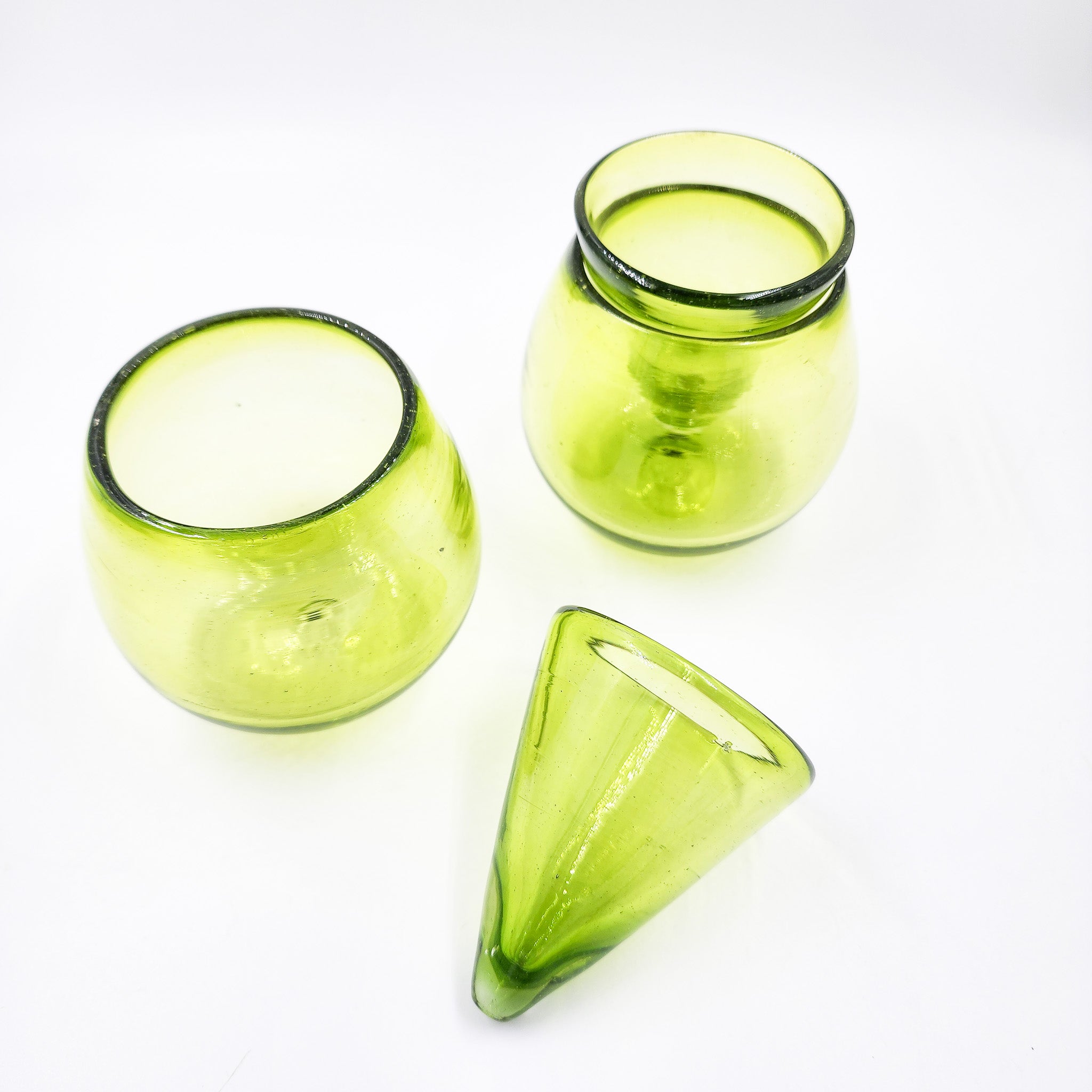 Tequilero enfriador - Set de 2 vasos de vidrio soplado