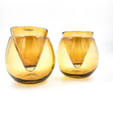 Tequilero enfriador - Set de 2 vasos de vidrio soplado