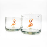 Par de vasitos tequileros / mezcaleros de vidrio soplado