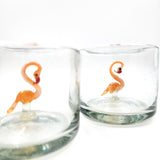 Par de vasitos tequileros / mezcaleros de vidrio soplado