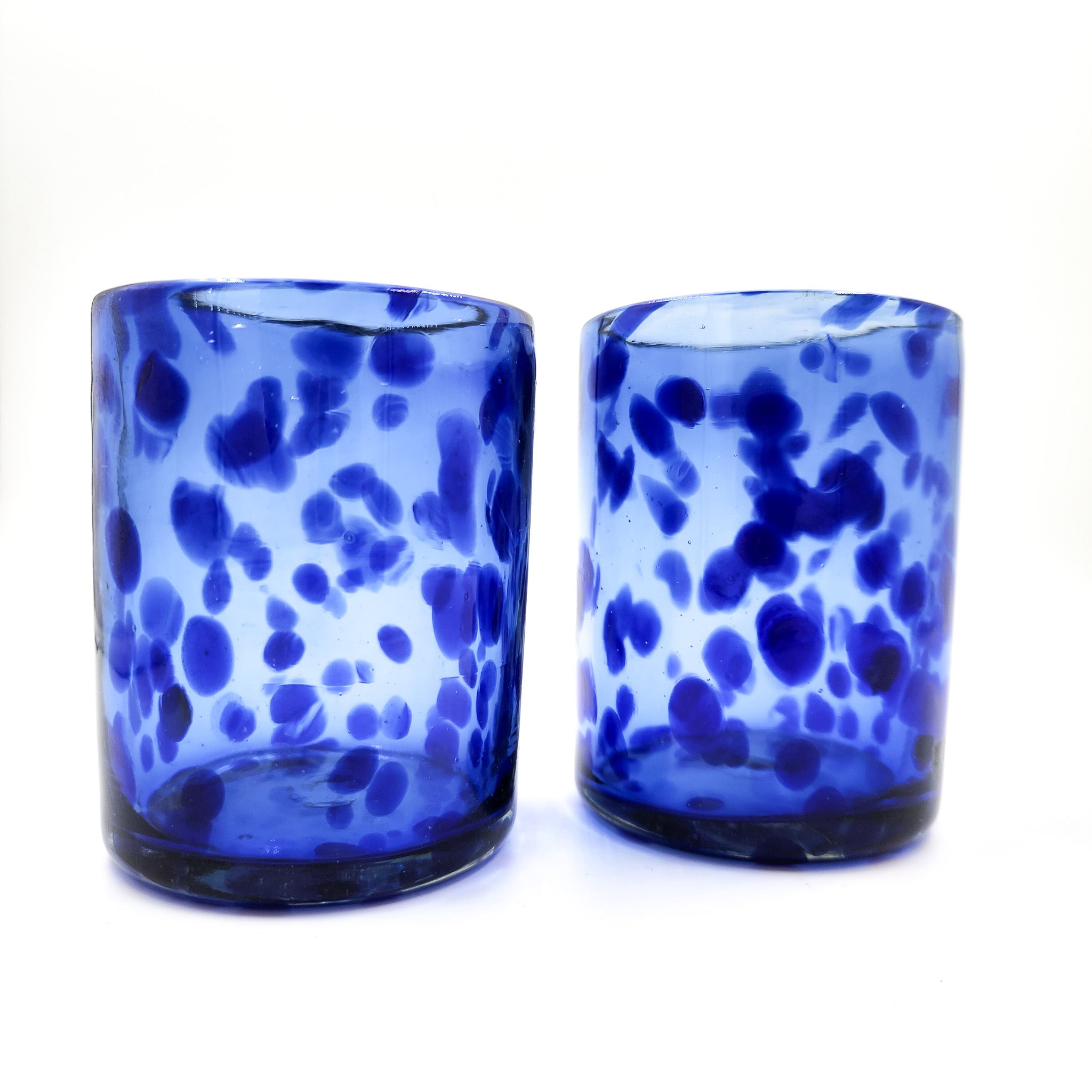 Confetti blown glass glasses