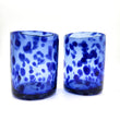 Confetti blown glass glasses