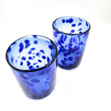 Confetti blown glass glasses