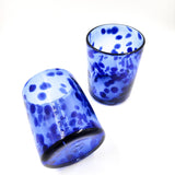 Confetti blown glass glasses