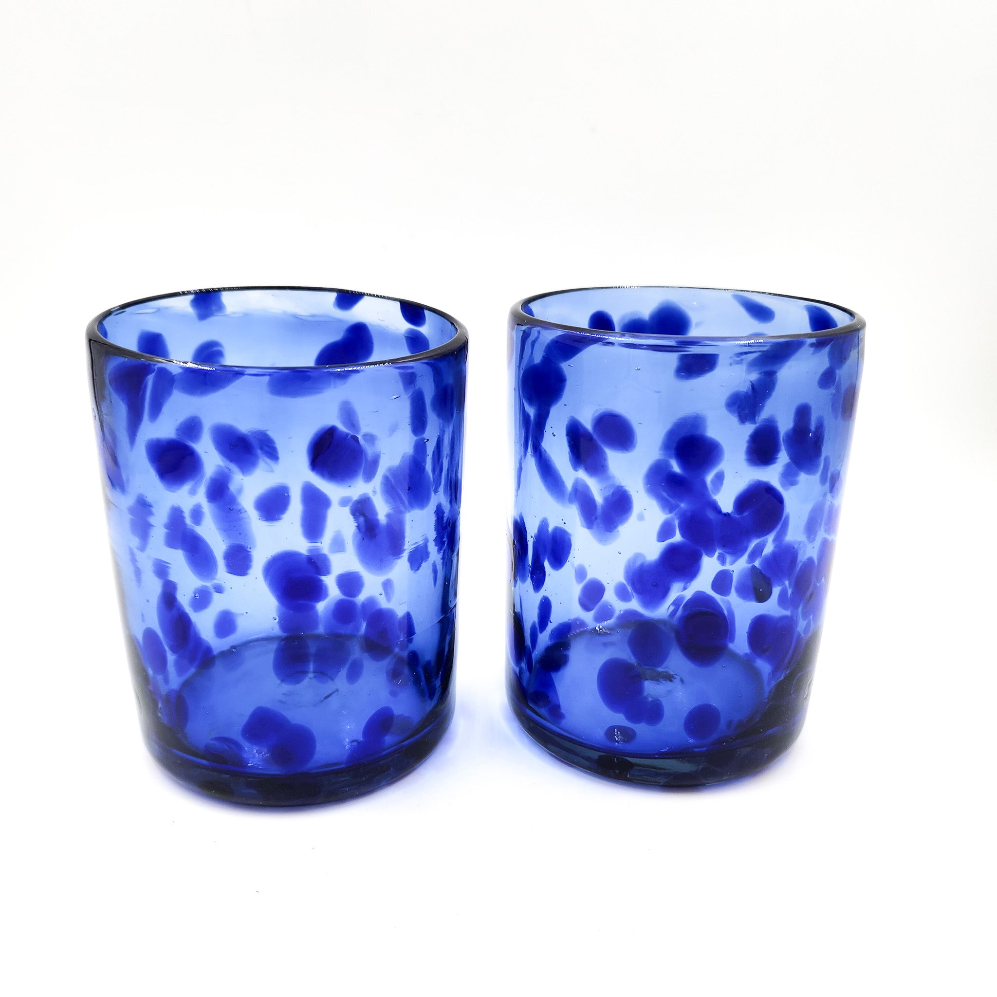 Confetti blown glass glasses