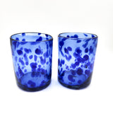 Confetti blown glass glasses