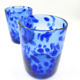 Confetti blown glass glasses