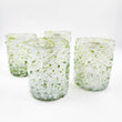 Confetti blown glass glasses