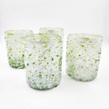 Confetti blown glass glasses
