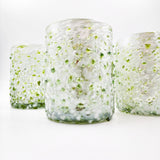 Confetti blown glass glasses