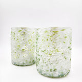 Confetti blown glass glasses